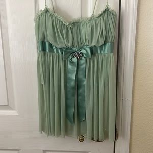 Green Corset Style Top